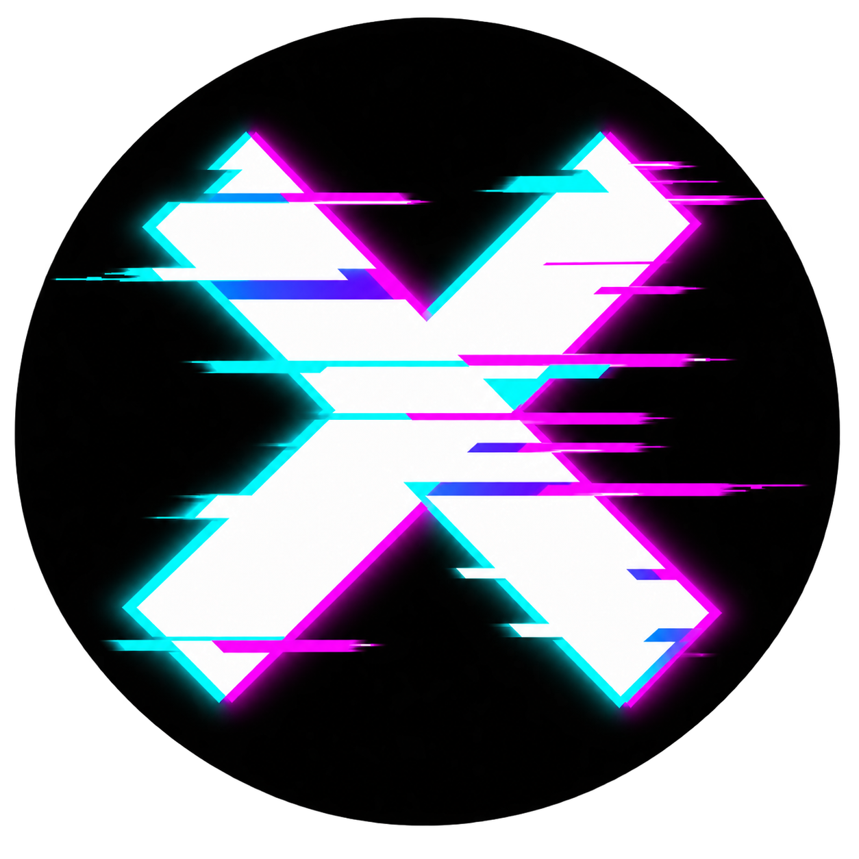 xCoin glitch X logo